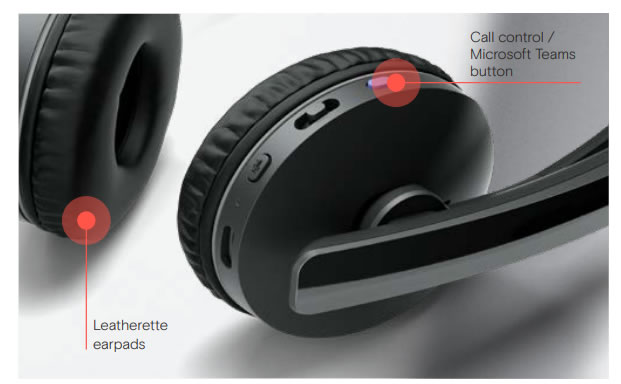 epos adapt 261 260 microsoft certified button